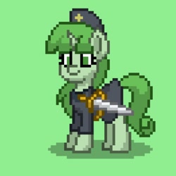 Size: 1080x1080 | Tagged: safe, oc, pony, pony town, clone horse, green, solo