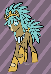 Size: 648x931 | Tagged: safe, artist:sallindaemon, oc, oc only, oc:lepikettit, earth pony, pony, female, mare, solo