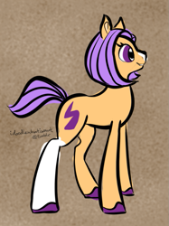 Size: 587x786 | Tagged: safe, artist:sallindaemon, oc, oc only, oc:quickstep, earth pony, pony, female, mare, solo