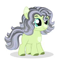 Size: 1771x1840 | Tagged: safe, artist:queenderpyturtle, oc, oc only, oc:silver belle, earth pony, pony, female, filly, magical lesbian spawn, offspring, parent:applejack, parent:coloratura, parents:rarajack, simple background, solo, white background