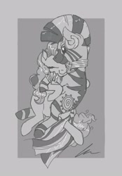 Size: 2063x2957 | Tagged: safe, artist:fam_trust, pinkie pie, zecora, earth pony, pony, zebra, g4, cute, duo, duo female, eyes closed, female, high res, hug, smiling, snuggling