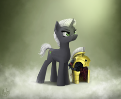 Size: 2860x2340 | Tagged: safe, artist:magfen, oc, oc only, oc:stalwart stance, pony, unicorn, fanfic:obsidian: shards of sombra, fanfic art, high res, solo