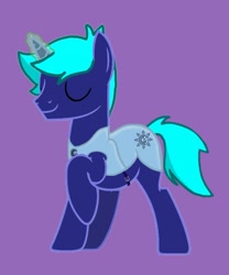 Size: 989x1187 | Tagged: safe, artist:twinet, oc, oc only, oc:eclipse (iwtfpl), pony, unicorn, armor, base used, clothes, magic, male, simple background, solo, stallion