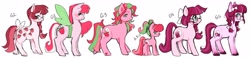 Size: 4096x951 | Tagged: safe, artist:spookberry, oc, oc only, earth pony, pony, g1, g2, g3, g3.5, g4, g5, my little pony: a new generation, solo