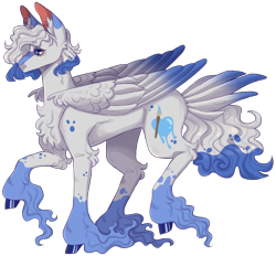 Size: 2281x2118 | Tagged: safe, artist:sleepy-nova, oc, oc only, pegasus, pony, colored wings, colored wingtips, female, high res, mare, simple background, solo, tail, tail feathers, transparent background, unshorn fetlocks, wings