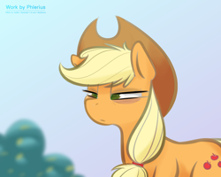 Size: 3000x2400 | Tagged: safe, artist:phlerius, applejack, earth pony, pony, g4, bags under eyes, high res, solo, tired