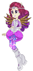 Size: 263x555 | Tagged: safe, artist:gihhbloonde, oc, oc only, oc:condensed milk, equestria girls, g4, base used, clothes, dress, eyelashes, female, simple background, smiling, solo, transparent background