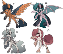 Size: 3951x3399 | Tagged: safe, artist:beamybutt, oc, oc only, bat pony, earth pony, pony, bat pony oc, bat wings, ear fluff, high res, rearing, simple background, transparent background, wings