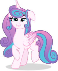 Size: 5811x7077 | Tagged: safe, artist:kojibiose, princess flurry heart, pony, g4, absurd resolution, floppy ears, older, older flurry heart, simple background, solo, transparent background, vector