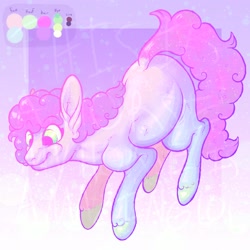 Size: 1500x1500 | Tagged: safe, artist:virussy, oc, oc only, earth pony, pony, dock, happy, reference sheet, smiling, solo, tail