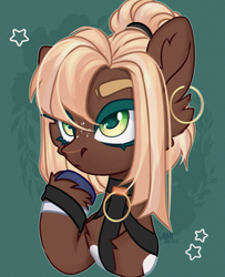 Size: 2136x2635 | Tagged: safe, artist:camikamen, oc, oc only, earth pony, pony, bust, female, high res, mare, portrait, solo