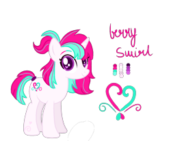 Size: 1464x1208 | Tagged: safe, artist:ginmay, oc, oc only, oc:berry swirl, pony, unicorn, female, horn, reference sheet, simple background, solo, transparent background, unicorn oc
