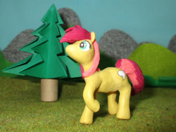 Size: 1032x774 | Tagged: safe, artist:malte279, part of a set, oc, oc only, oc:bubble speech, earth pony, pony, craft, irl, photo, polymer clay, sculpture, solo