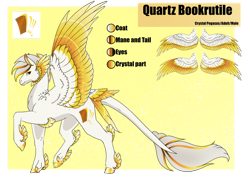 Size: 1024x725 | Tagged: safe, artist:oneiria-fylakas, oc, oc only, oc:quartz bookrutile, pegasus, pony, feathered fetlocks, male, reference sheet, solo, stallion, tail, tail feathers