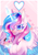 Size: 2760x3920 | Tagged: safe, artist:honeybbear, oc, oc only, alicorn, pony, cupcake, female, food, heart, high res, magic, mare, solo