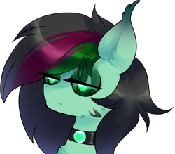 Size: 923x809 | Tagged: safe, artist:minty--fresh, oc, oc only, pony, choker, ear fluff, headshot commission, multicolored hair, pfp, profile picture, simple background, solo, transparent background