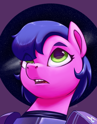 Size: 1800x2300 | Tagged: safe, artist:silverhopexiii, oc, oc only, pony, galaxy, solo, space