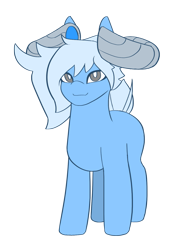 Size: 1087x1565 | Tagged: safe, artist:mopyr, oc, oc only, oc:moosin, original species, 2022 community collab, derpibooru community collaboration, horn, simple background, solo, transparent background