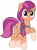 Size: 3704x5044 | Tagged: safe, artist:ejlightning007arts, sunny starscout, earth pony, pony, g4, g5, my little pony: a new generation, bag, cute, g5 to g4, ponytail, raised hoof, saddle bag, simple background, solo, sunnybetes, transparent background, vector