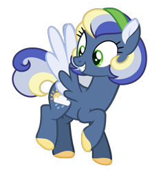 Size: 1500x1600 | Tagged: safe, artist:strawberry-spritz, oc, oc only, pegasus, pony, base used, colored wings, female, mare, offspring, parent:rainbow dash, parent:soarin', parents:soarindash, solo, two toned wings, wings