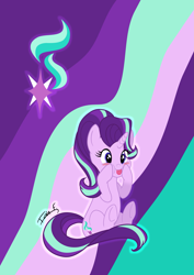 Size: 2481x3508 | Tagged: safe, artist:memprices, starlight glimmer, pony, unicorn, g4, :p, blushing, cute, cutie mark, derp, female, glimmerbetes, high res, hooves on face, mare, mlem, silly, sitting, smiling, solo, tongue out, vector