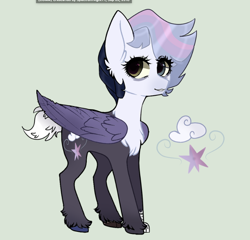 Size: 798x765 | Tagged: safe, artist:teaneey, oc, oc only, pegasus, pony, base used, chest fluff, eyelashes, female, mare, pegasus oc, solo, unshorn fetlocks, wings