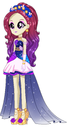 Size: 323x605 | Tagged: safe, artist:gihhbloonde, oc, oc only, oc:condensed milk, equestria girls, g4, base used, clothes, dress, eyelashes, female, floral head wreath, flower, makeup, simple background, smiling, solo, transparent background