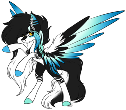 Size: 3417x2974 | Tagged: safe, artist:beamybutt, oc, oc only, pegasus, pony, colored hooves, ear fluff, female, high res, male, mare, pegasus oc, rearing, simple background, solo, stallion, transparent background