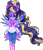 Size: 634x732 | Tagged: safe, artist:gihhbloonde, oc, oc only, oc:sci bella, equestria girls, g4, base used, clothes, clothes swap, crystal guardian, crystal wings, ethereal mane, eyelashes, female, glasses, makeup, simple background, smiling, solo, starry mane, transparent background, wings