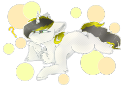 Size: 3500x2500 | Tagged: artist needed, source needed, safe, oc, oc only, oc:yellowglaze, pony, unicorn, chest fluff, female, high res, simple background, solo, transparent background