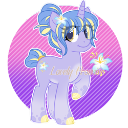 Size: 2000x2000 | Tagged: safe, artist:lovinglypromise, oc, oc only, oc:nightlight lily, pony, unicorn, female, high res, mare, solo