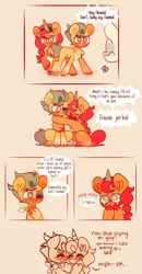 Size: 501x964 | Tagged: safe, artist:sockiepuppetry, hitch trailblazer, sunny starscout, earth pony, pony, g5, my little pony: a new generation, black eye, blushing, bully, bullying, colt, colt hitch trailblazer, comic, crying, cute, fake horn, female, filly, filly sunny starscout, friendship, heartwarming, hitchbetes, hug, male, markings, one eye closed, open mouth, protecting, raised hoof, sad, sitting, sunnybetes, unshorn fetlocks, wholesome, younger