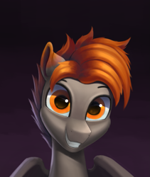 Size: 1223x1449 | Tagged: safe, artist:foxpit, oc, pegasus, pony, bust, looking at you, male, pegasus oc, portrait, solo