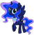 Size: 3100x3170 | Tagged: safe, artist:cirillaq, princess luna, alicorn, pony, g4, female, filly, freckles, high res, hoof freckles, simple background, smiling, solo, teenager, transparent background, vector, woona, younger