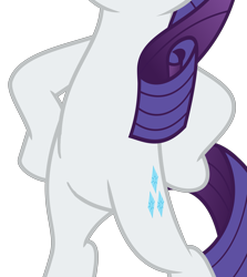 Size: 3999x4481 | Tagged: safe, artist:jhayarr23, edit, vector edit, rarity, pony, unicorn, fake it 'til you make it, g4, absurd resolution, belly, bipedal, cropped, female, hooves on hips, pictures of bellies, simple background, solo, transparent background, vector