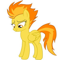 Size: 2000x2057 | Tagged: safe, artist:gmaplay, spitfire, pegasus, pony, g4, high res, show accurate, simple background, solo, transparent background