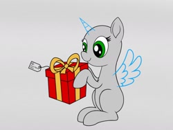 Size: 1664x1248 | Tagged: safe, artist:apexpone, oc, oc only, alicorn, earth pony, pegasus, pony, unicorn, christmas, christmas presents, commission, hearth's warming eve, holiday, solo, ych example, your character here