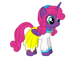 Size: 4056x3312 | Tagged: safe, artist:andrevus, oc, oc only, oc:pinkmane, alicorn, pony, alicorn oc, brooch, clothes, horn, jewelry, simple background, skirt, solo, transparent background, wings