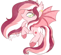 Size: 2580x2312 | Tagged: safe, artist:piichu-pi, oc, oc only, oc:sugar lust, bat pony, pony, chibi, female, high res, mare, simple background, solo, transparent background