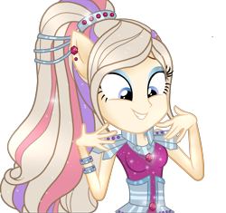 Size: 2200x2072 | Tagged: safe, artist:gihhbloonde, oc, oc only, equestria girls, g4, base used, clothes, eyelashes, female, high res, makeup, simple background, smiling, solo, transparent background