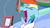 Size: 1280x720 | Tagged: safe, editor:rarity vrymer collective, screencap, rainbow dash, pegasus, pony, g4, my little pony: friendship is magic, tanks for the memories, bedroom, closed eye, crying, eyes closed, female, floppy ears, mare, multicolored hair, multicolored mane, rainbow dash's bedroom, rainbow dash's house, solo