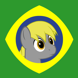 Size: 500x500 | Tagged: source needed, useless source url, safe, artist:age3rcm, oc, oc only, oc:creega message, earth pony, pony, brazil, earth pony oc, male, not derpy, solo, stallion