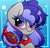 Size: 4112x3984 | Tagged: safe, artist:kittyrosie, oc, oc only, oc:cinnabyte, pony, absurd resolution, adorkable, bandana, cinnabetes, cute, dork, gaming headset, glasses, headphones, headset, ocbetes, smiling, solo