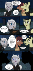 Size: 2816x5968 | Tagged: safe, artist:mr100dragon100, oc, oc:thomas the wolfpony, earth pony, pegasus, pony, undead, vampire, vampony, wolf, wolf pony, comic:a king's journey home, comic, dark forest au's dracula, dark forest au's phantom of the opera (erik), hallway, reupload