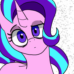 Size: 700x700 | Tagged: safe, artist:slamjam, starlight glimmer, pony, g4, bags under eyes, confused, female, solo