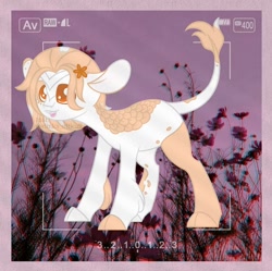 Size: 1080x1074 | Tagged: safe, artist:elinka_officall, oc, oc only, earth pony, pony, cloven hooves, earth pony oc, leonine tail, outdoors, solo