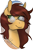 Size: 506x774 | Tagged: artist needed, safe, oc, oc only, oc:ink ribbon, oc:type writer, pegasus, pony, bust, female, glasses, partially transparent background, portrait, solo