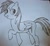 Size: 1024x935 | Tagged: safe, artist:pavelow_53, rainbow dash, pegasus, pony, g4, lined paper, monochrome, rainbow dash day, raised hoof, solo, traditional art