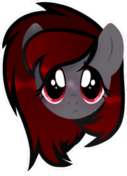 Size: 479x660 | Tagged: safe, artist:tired-horse-studios, oc, oc only, oc:dicemare, pony, bust, cute, female, mare, portrait, sad, sadorable, simple background, solo, transparent background
