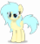 Size: 3000x3281 | Tagged: safe, artist:keronianniroro, oc, oc only, oc:aqua everglow, pegasus, pony, chest fluff, female, high res, mare, movie accurate, simple background, solo, vector